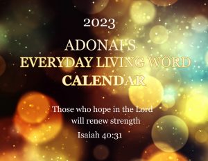 2023 Adonai’s Everyday Living Word Wall Calendar